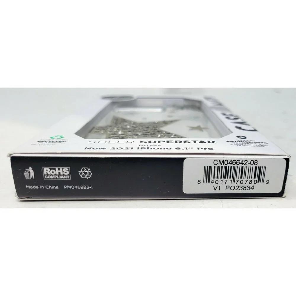 Case-Mate Sheer Super Star Case for Apple iPhone 13 Pro 6.1" 2021 - Picture 3 of 3